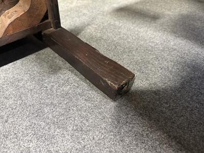 Lot 334 - Old oak Wainscot chair