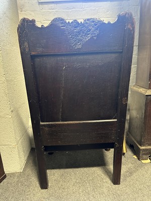 Lot 334 - Old oak Wainscot chair