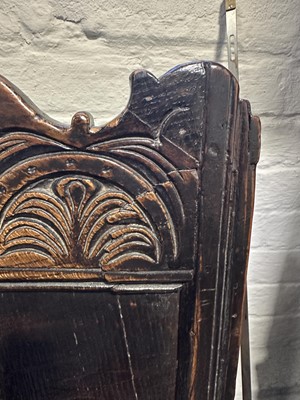 Lot 334 - Old oak Wainscot chair