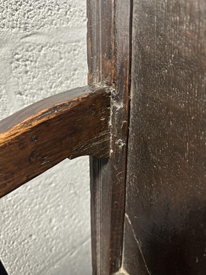 Lot 334 - Old oak Wainscot chair