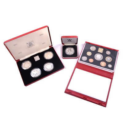 Lot 316 - Quantity of Royal Mint silver, proof and piedfort coins, year packs, etc.