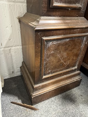 Lot 355 - Reproduction figured walnut grandmother clock, in the Queen Anne style