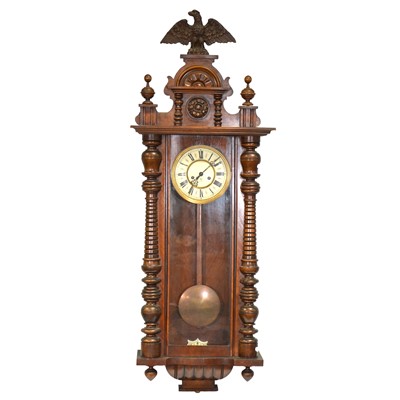 Lot 396 - German Vienna style wall clock