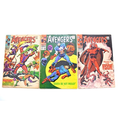 Lot 259C - Three Marvel Comics 'The Avengers', #55, #56, #57