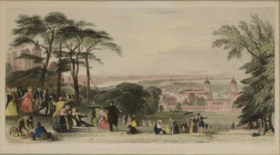 Lot 337 - After J Rigaud, Vue de l'Orangerie de Versailles, and other engravings.