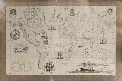 Lot 294 - The Royal Geographical Silver Map