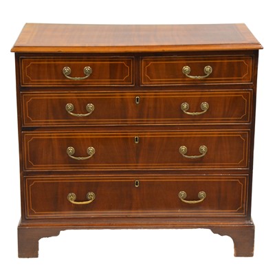 Lot 400 - George III style mahogany chest of drawers