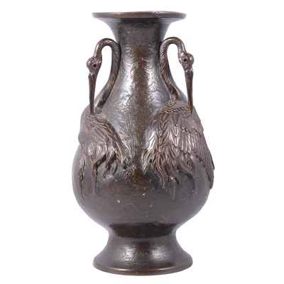 Lot 84 - Japanese bronze vase