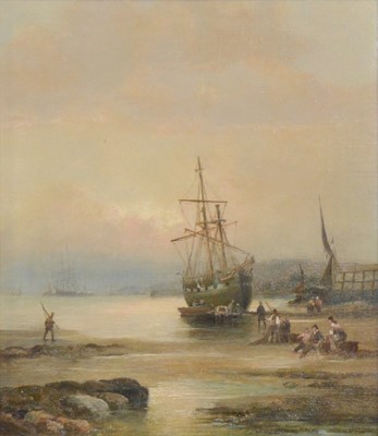 Lot 188 - William Thornley, Low Tide, off the Yorkshire coast; and a companion work