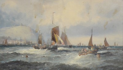 Lot 187 - William Thornley, Shipping off Whitby