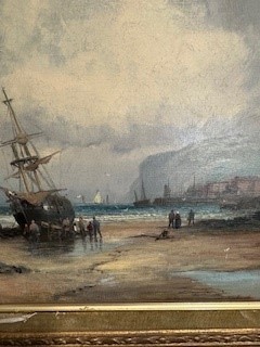 Lot 187 - William Thornley, Shipping off Whitby