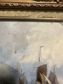 Lot 187 - William Thornley, Shipping off Whitby