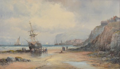 Lot 187 - William Thornley, Shipping off Whitby