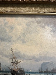 Lot 187 - William Thornley, Shipping off Whitby