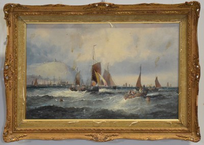 Lot 187 - William Thornley, Shipping off Whitby