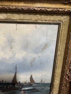 Lot 187 - William Thornley, Shipping off Whitby
