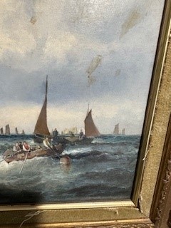 Lot 187 - William Thornley, Shipping off Whitby