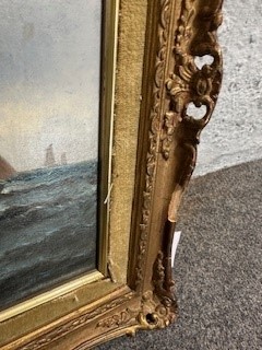 Lot 187 - William Thornley, Shipping off Whitby