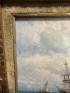 Lot 187 - William Thornley, Shipping off Whitby