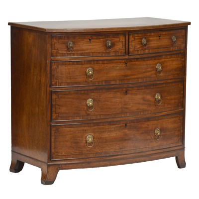 Lot 234 - Regency mahogany bowfront chest of drawers