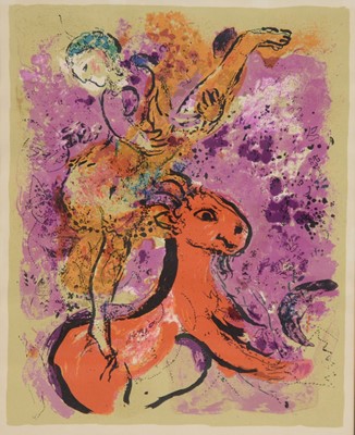 Lot 312 - After Marc Chagall, Cheval au Soleil Rouge