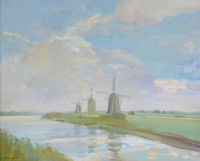 Lot 264 - Marc Winer, Windmills on a river