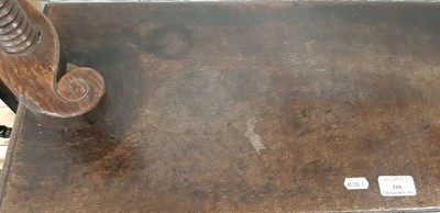 Lot 319 - 19th century Dutch oak linen press