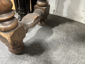 Lot 319 - 19th century Dutch oak linen press
