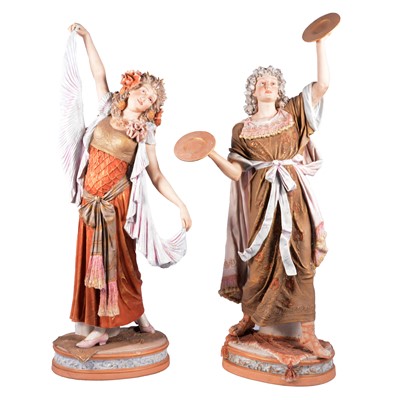 Lot 35 - Pair of large Royal Dux figures