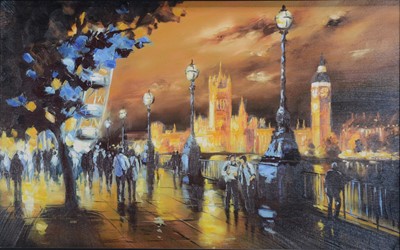 Lot 277 - Csilla Orban, City of Light - Parliament from the Southbank