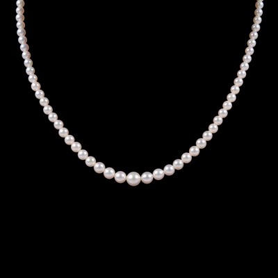 Lot 300 - Mikimoto - a cultured pearl necklace.