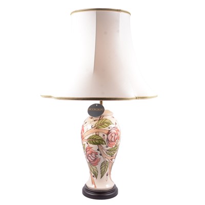 Lot 118 - A Moorcroft table lamp.