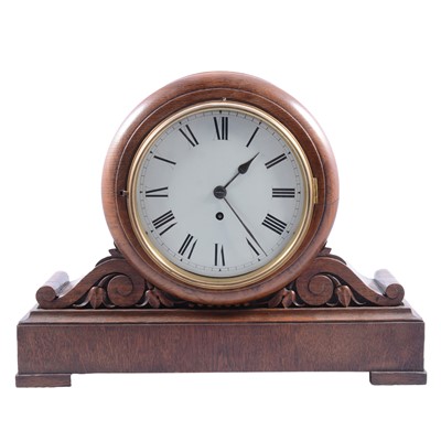 Lot 429 - German twin train mantle clock.