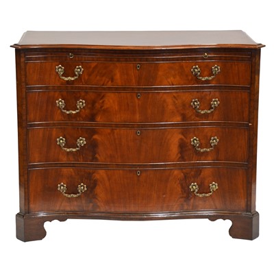 Lot 226 - Victorian mahogany serpentine chest of drawers