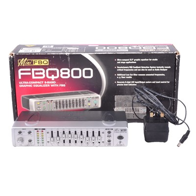 Lot 205 - Behringer Mini FBQ800 Graphic Equalizer