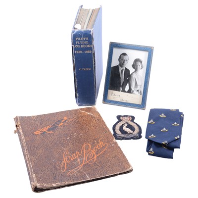 Lot 290A - WW2 and later pilot’s logs; photographs; medals; other ephemera