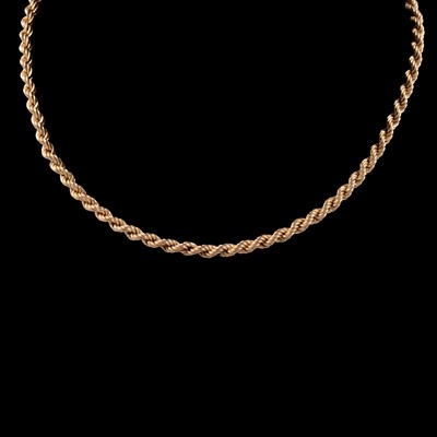 Lot 240 - Two 9 carat yellow gold chain necklaces.