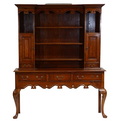 Lot 439 - George III style oak dresser