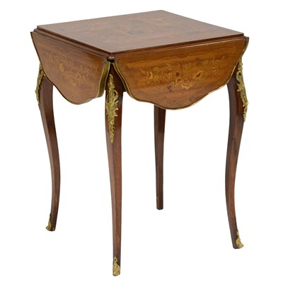 Lot 386 - Louis Philippe style walnut and marquetry centre table