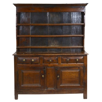 Lot 305 - Joined oak dresser, 18th Century