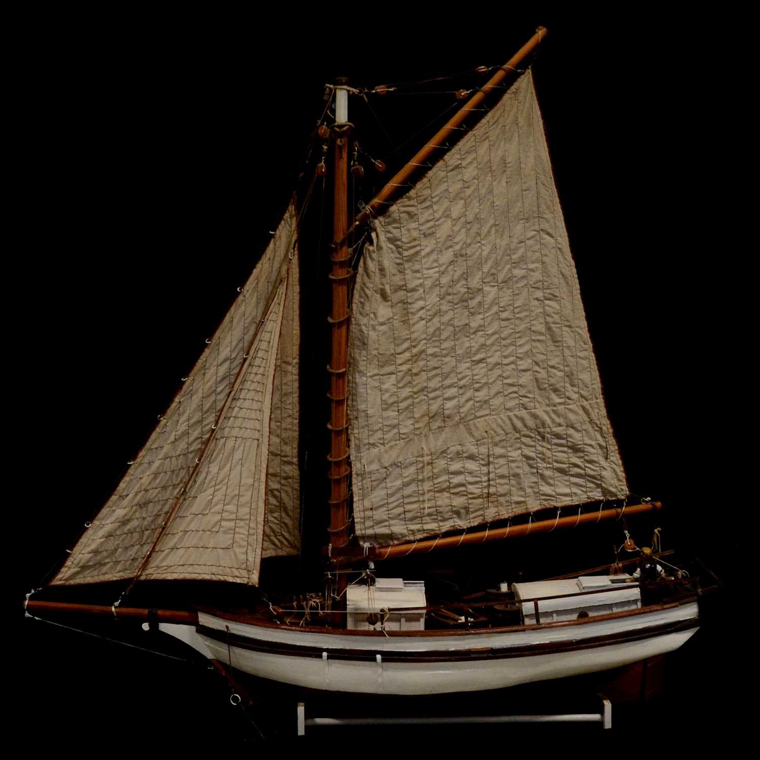 Lot 329 - Hand-built model boat,