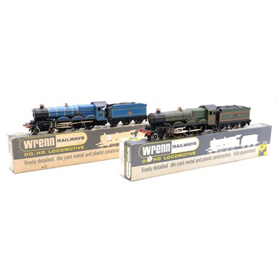 Lot 182 - Two Wrenn OO gauge locomotives, W2222, W2223, boxed