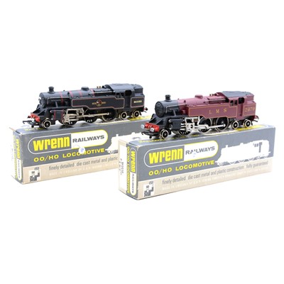 Lot 229 - Two Wrenn OO gauge locomotives, W2219 Fairburn tank, W2218 Standard class 4