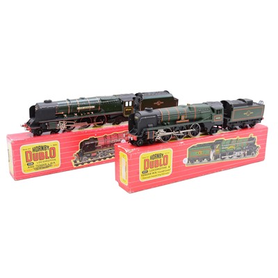 Lot 174 - Two Hornby Dublo OO gauge locomotives, one repainted