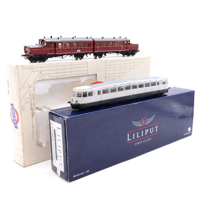 Lot 263 - Two Liliput HO gauge railcars, boxed