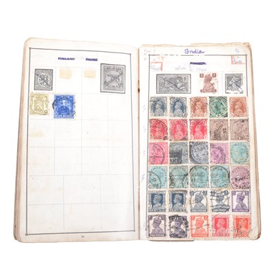 Lot 153 - Pre-1950 stamp album, older albums, loose stamps.