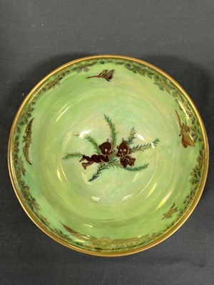 Lot 62 - Daisy Makeig-Jones for Wedgwood, a Fairyland lustre bowl, 'Leapfrogging Elves' pattern
