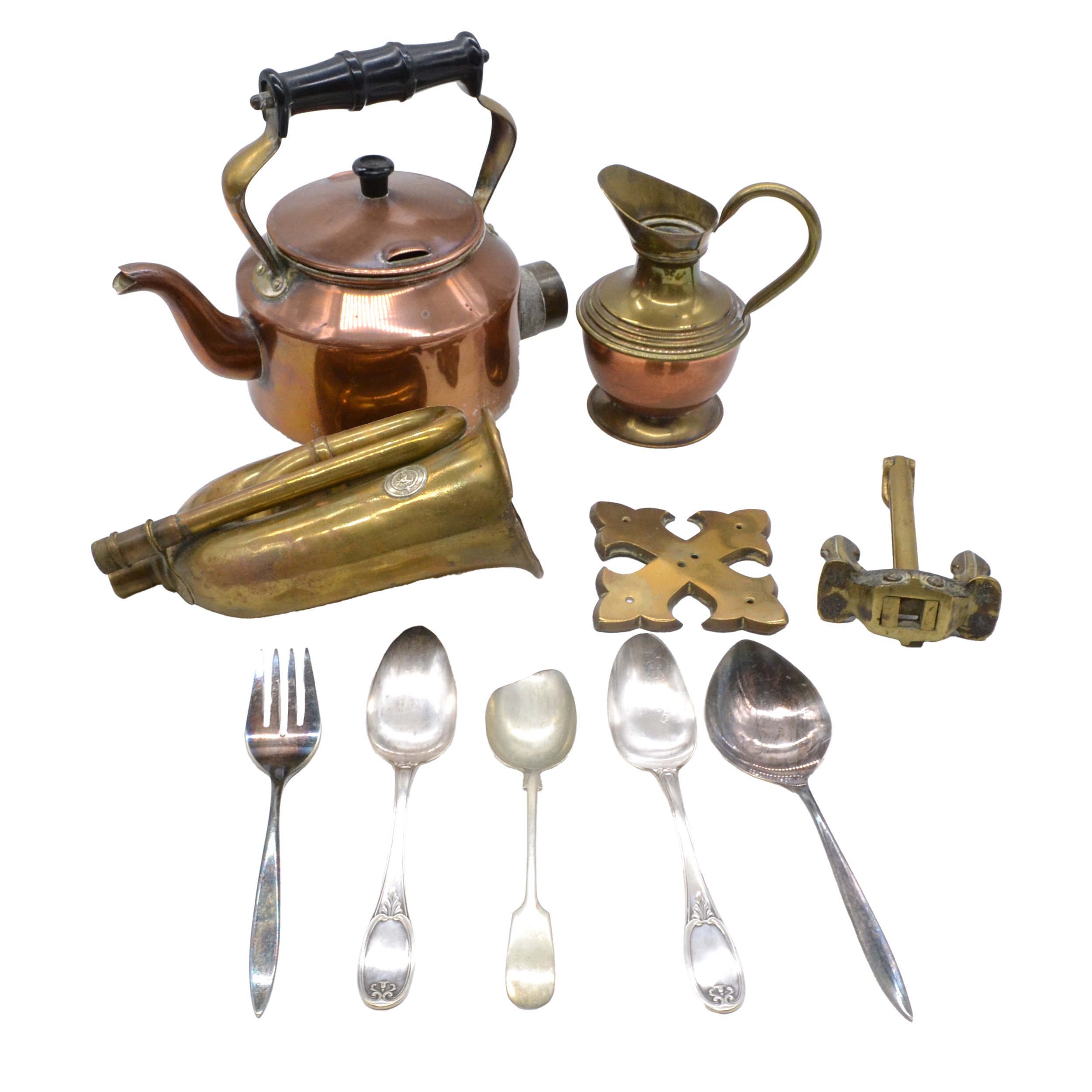 Lot 179 Copper electric kettle mother metalware,
