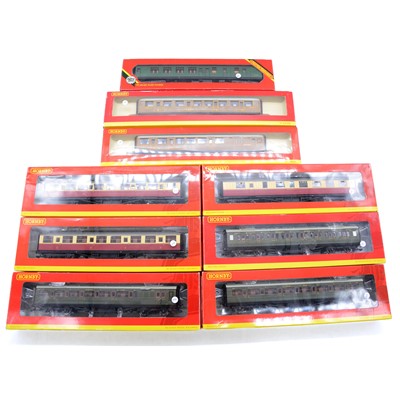 Lot 227 - Nine Hornby OO gauge coaches, boxed