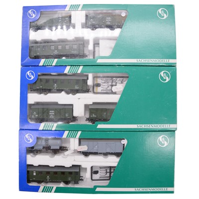 Lot 228 - Sachsen Modelle HO gauge railway - sixteen freight car sets